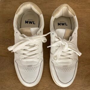 Madewell Court Sneakers in white leather